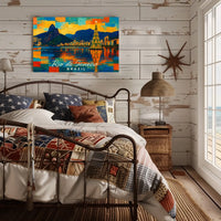 Rio de Janeiro Holiday Scene Poster