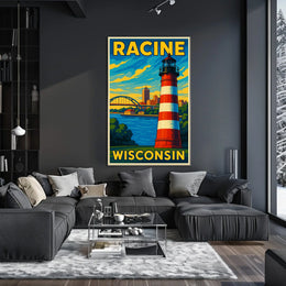 Racine, Wisconsin Poster