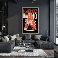 Democracy Triumphs Over Royalty Political or Propaganda Poster