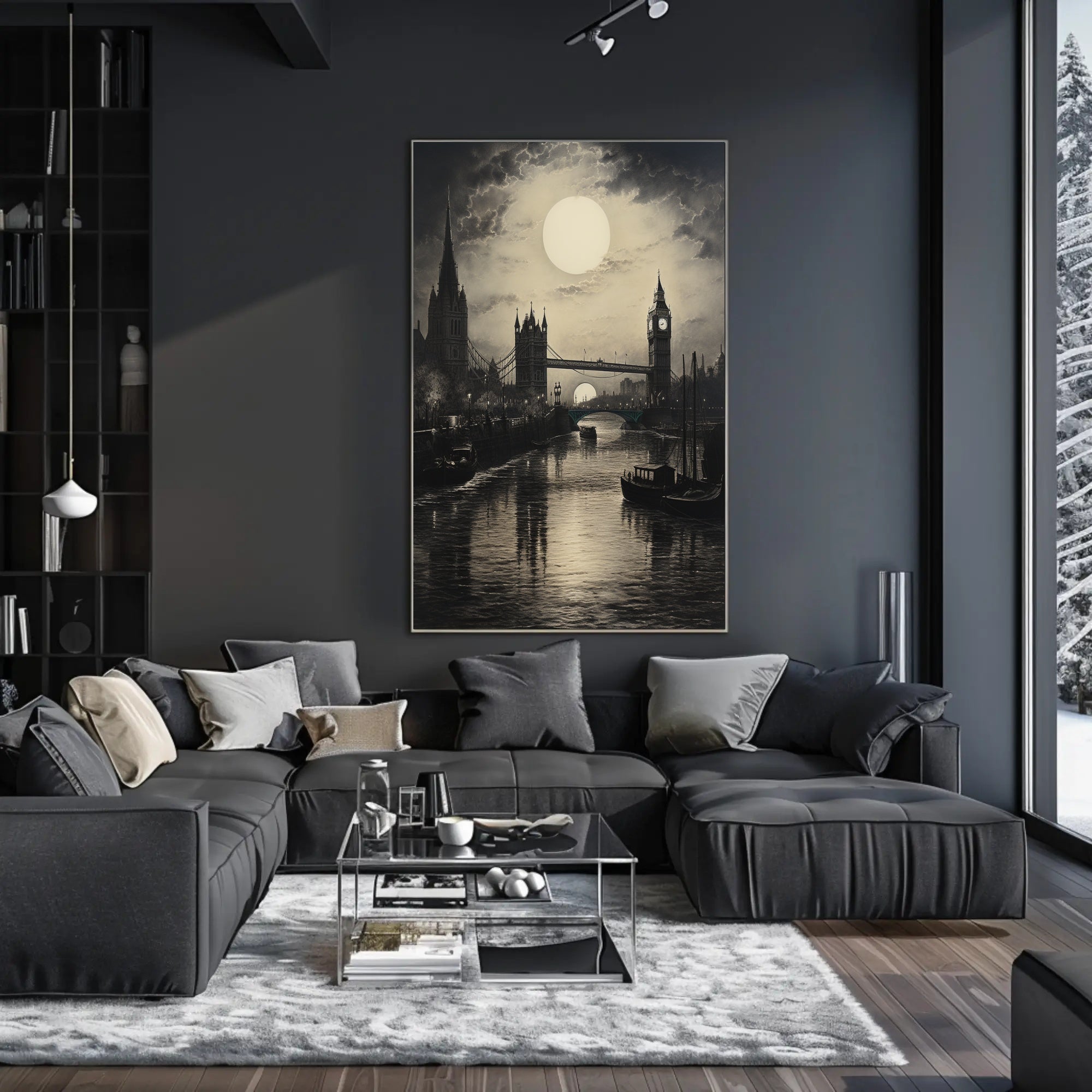Moonlit London Poster