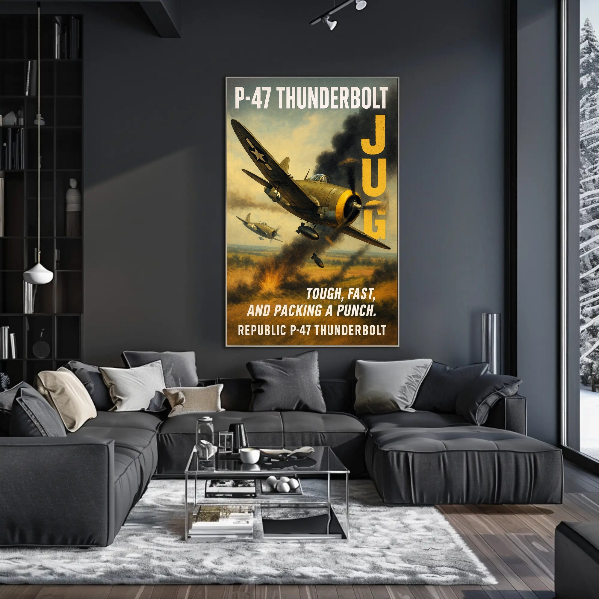 Republic P-47 Thunderbolt The Jug Poster PosterGoat