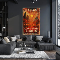 Dallas Lone Star Lights Poster