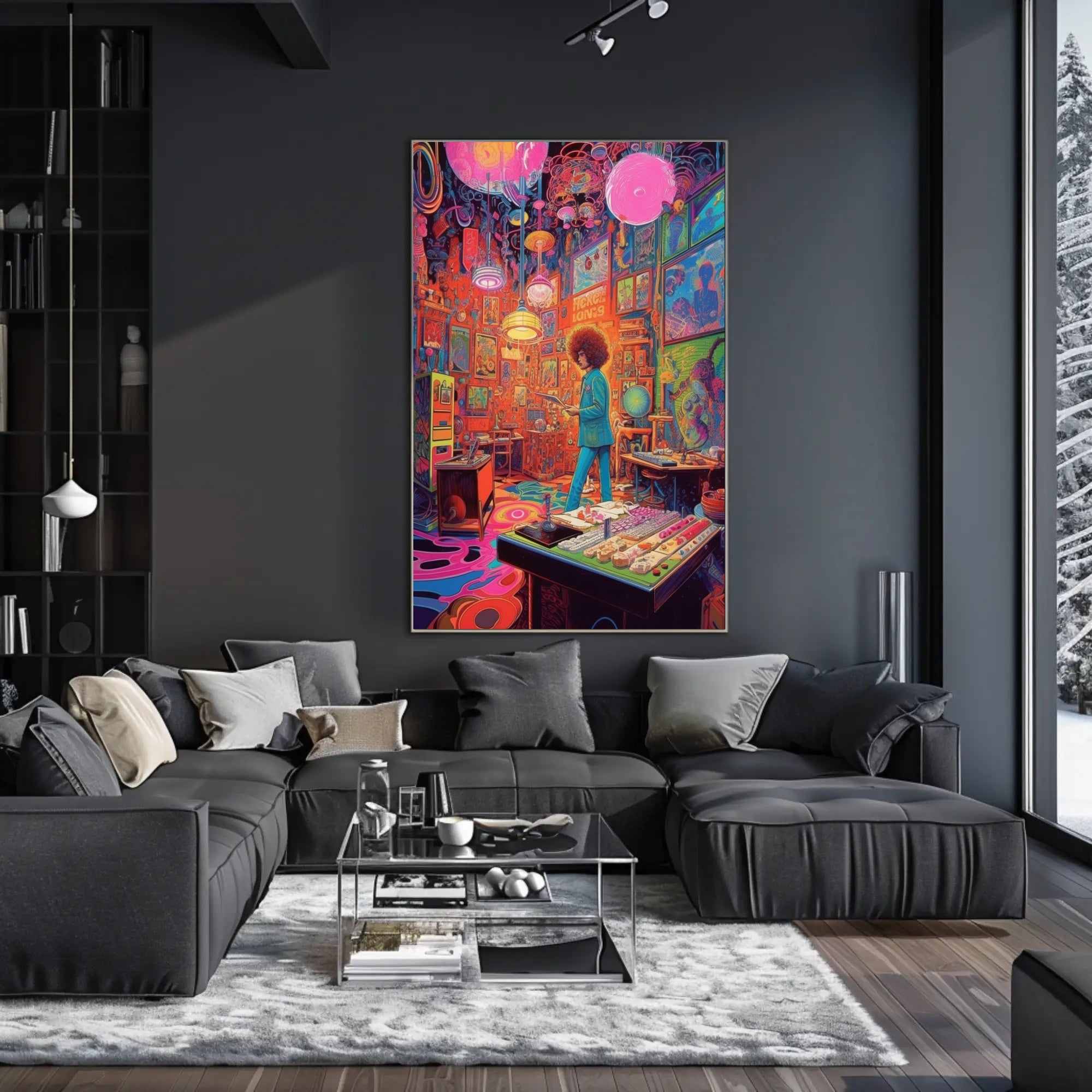 Psychedelic Studio Vibes Poster