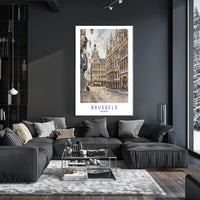 Brussels Streetscape Poster