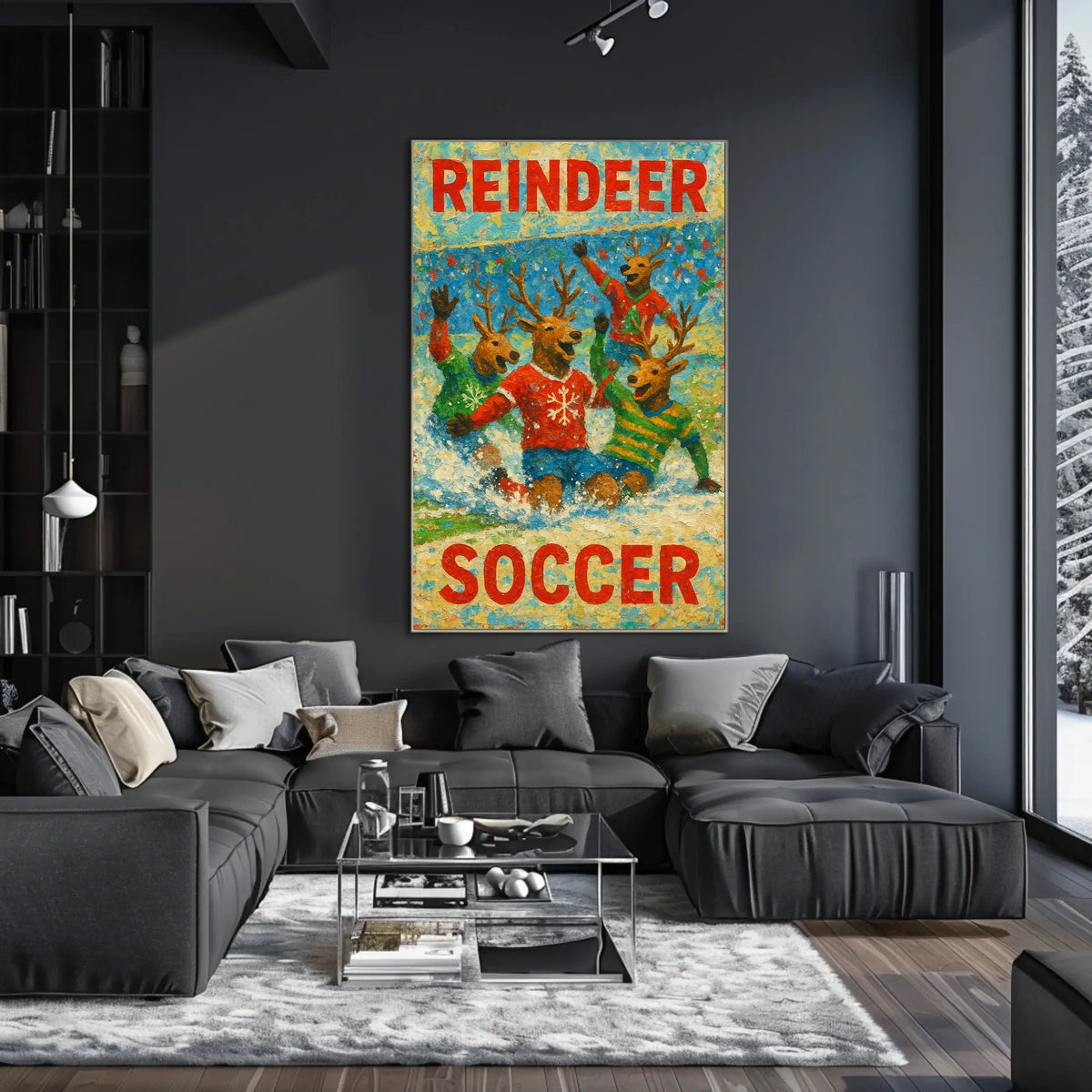 Reindeer Soccer Extravaganza Poster