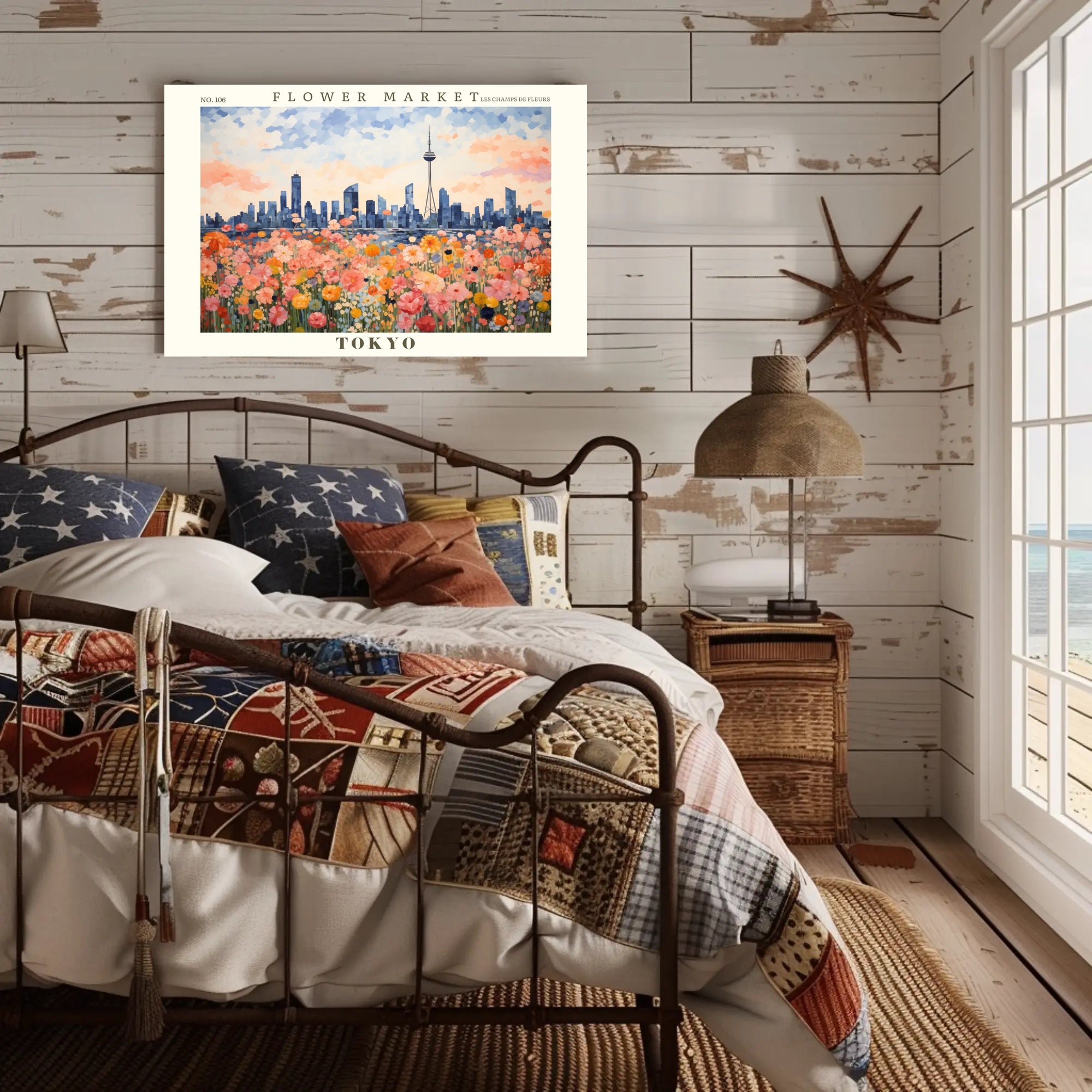 Flower Market in Tokyo: Urban or Cityscape Poster