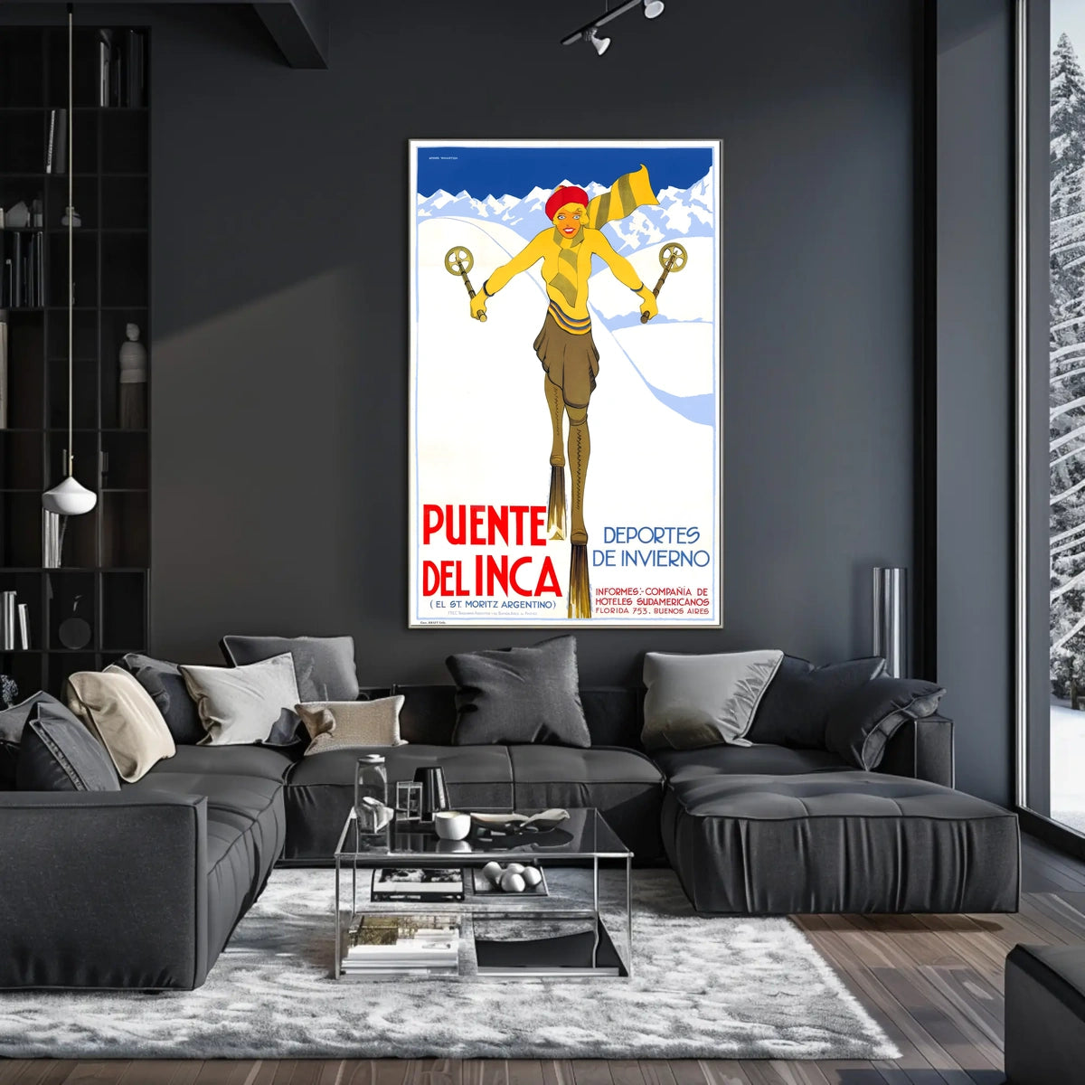 Puente Del Inca Winter Sports Poster
