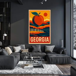 Georgia The Peach State Poster
