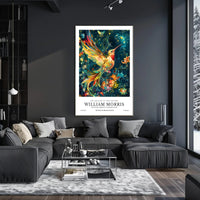Artistic Heritage: Vibrant Bird in British Design Poster