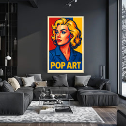 Vibrant Pop Art Portrait Poster