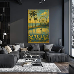 San Diego Pacific Holiday Poster