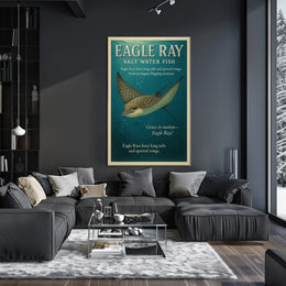 Grace in Motion Eagle Ray Poster