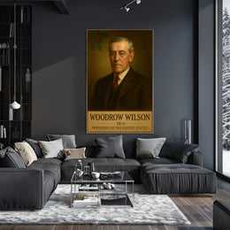 Woodrow Wilson Iconic Presidential Heritage Historical Poster