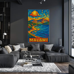 Malawi Scenic Mosaic Poster