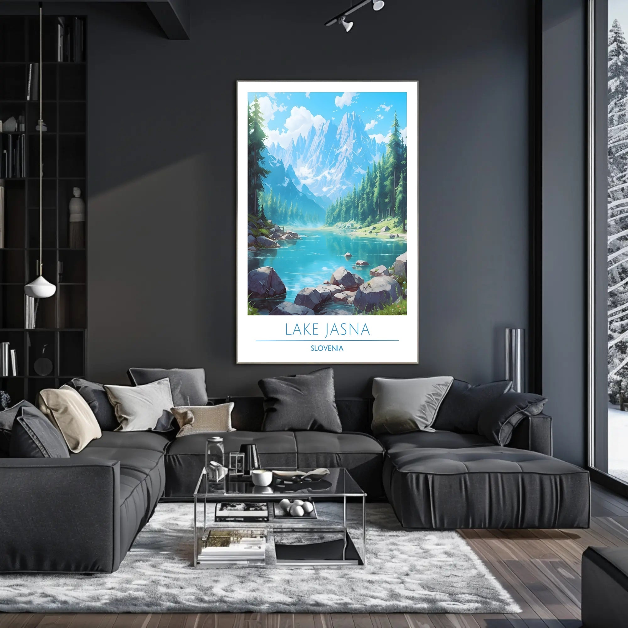 Serene Beauty of Lake Jasna Poster