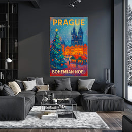Prague Bohemian Noel Poster