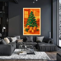 Festive Christmas Scene Poster
