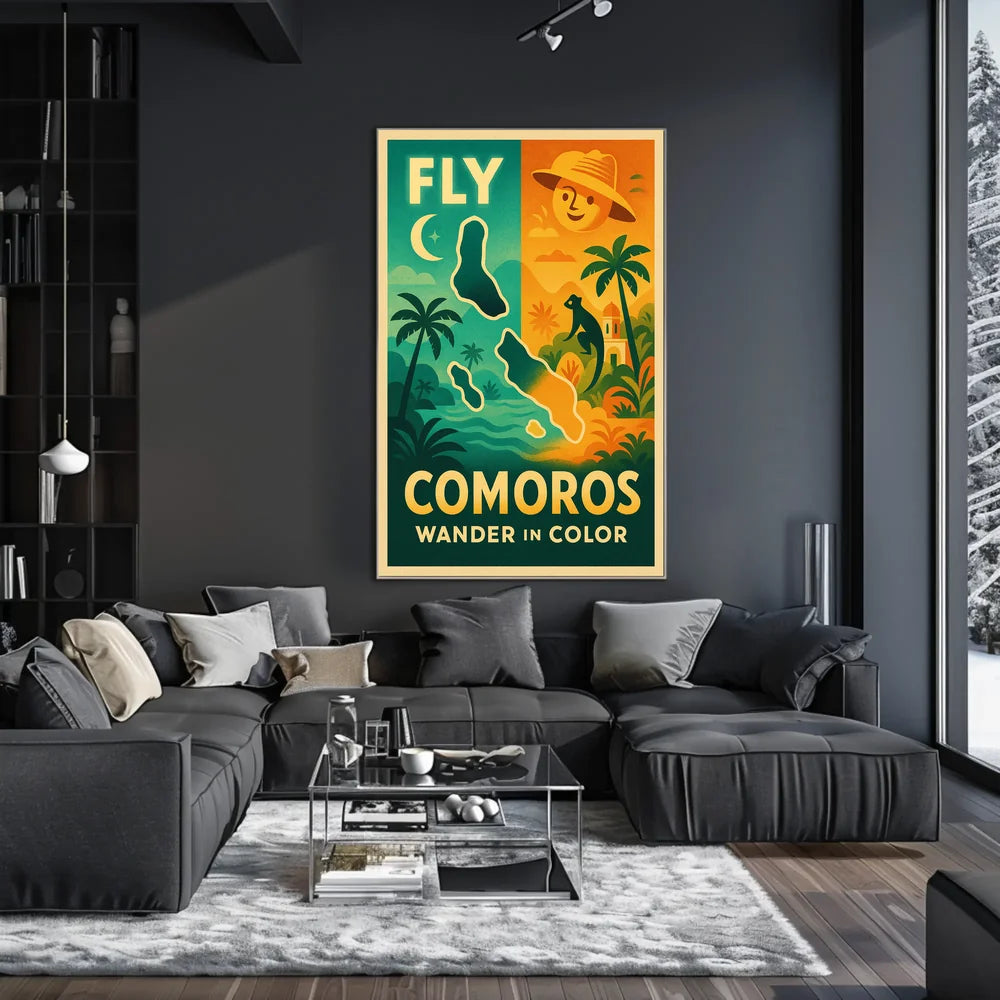 Comoros Adventure Wanderlust Travel Poster PosterGoat