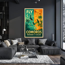 Comoros Adventure Wanderlust Travel Poster PosterGoat