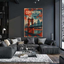 Covington, Kentucky Bridge Poster
