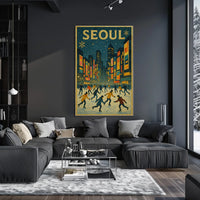 Winter Skating In Seoul Poster