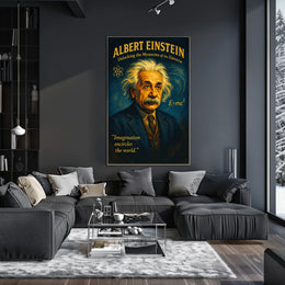 Albert Einstein Inspirational Scientific Exploration Poster