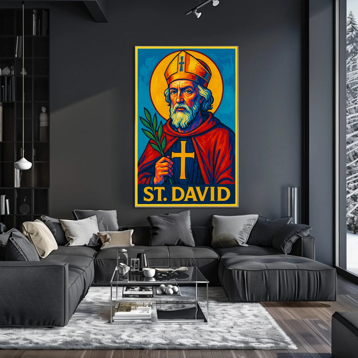 St. David Iconography Poster