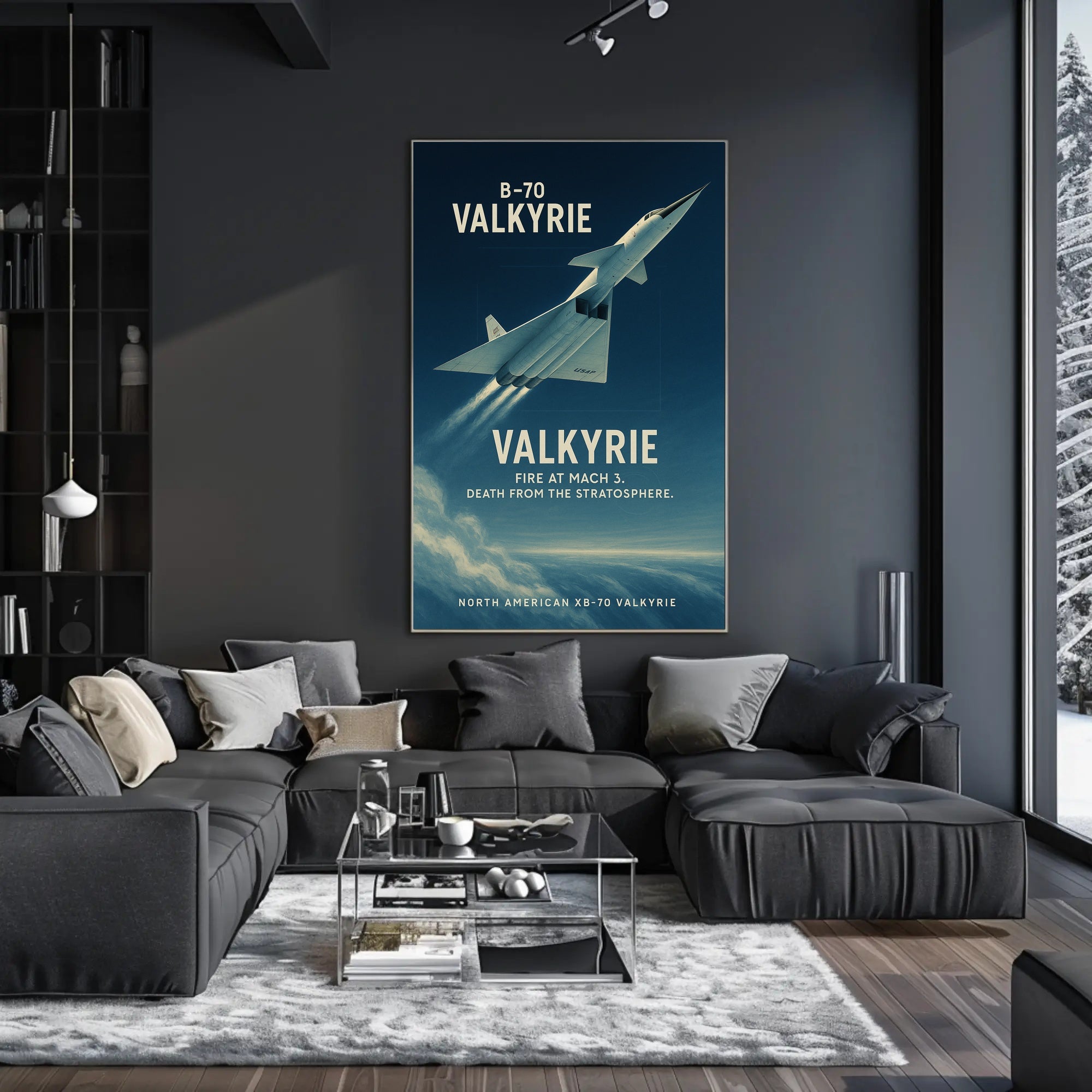 North American XB-70 Valkyrie Cold War Aviation Poster