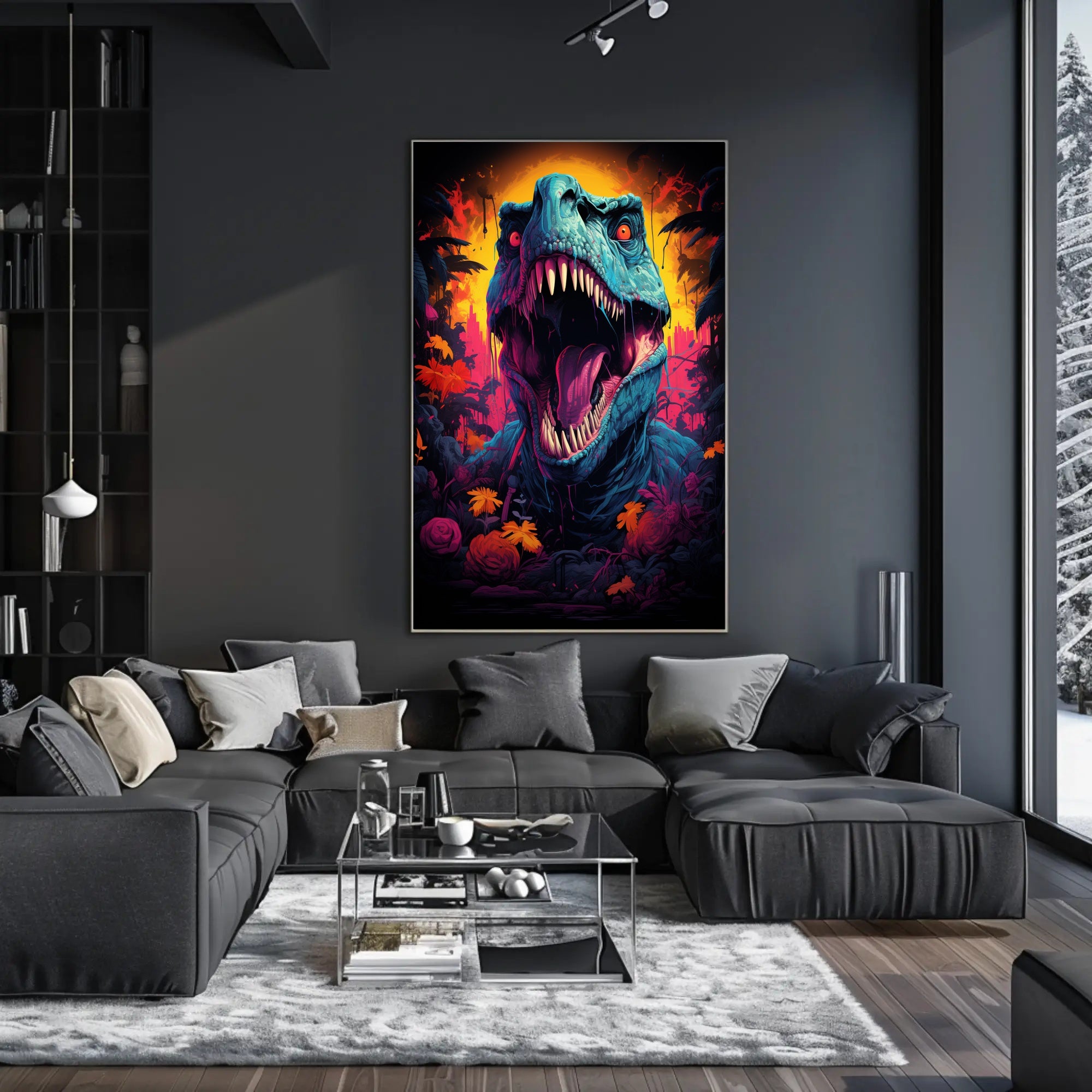Roaring Jurassic Poster PosterGoat