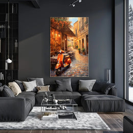 Charming European Street Scene Poster