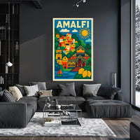 Amalfi Vibes Poster Museum Quality Coastal Decor