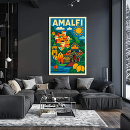 Amalfi Vibes Poster Museum Quality Coastal Decor