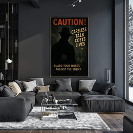 Caution Careless Talk Costs Lives Poster