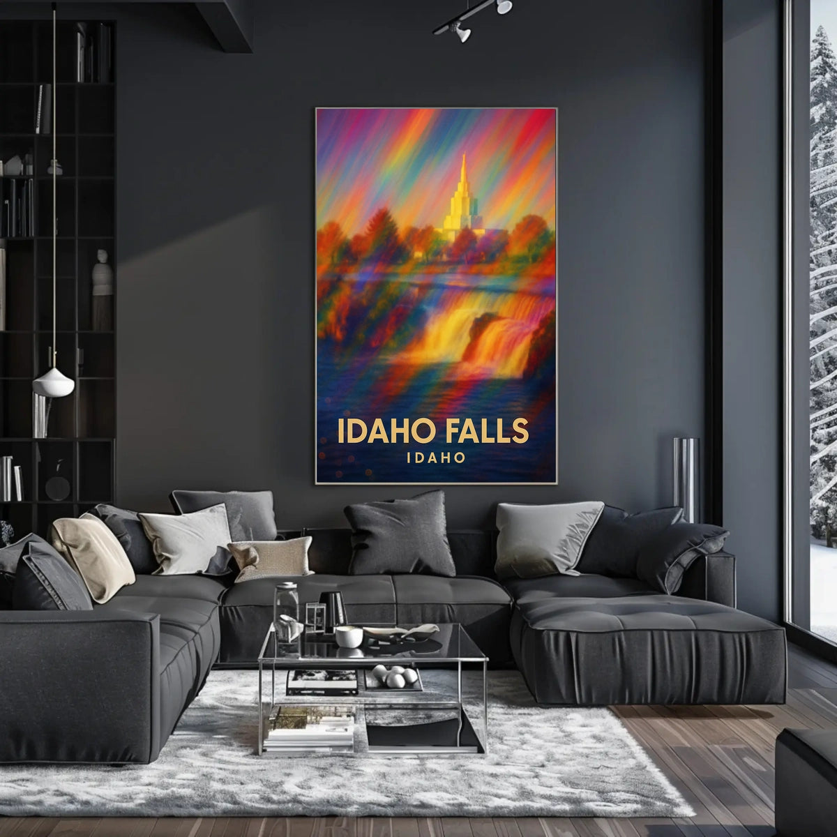 Idaho Falls Vibrant Landscape Impressionism Poster