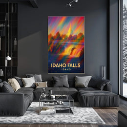 Idaho Falls Vibrant Landscape Impressionism Poster