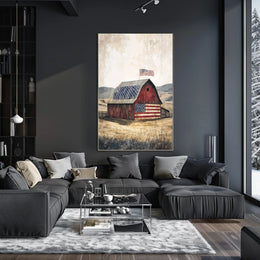 rustic barn Poster
