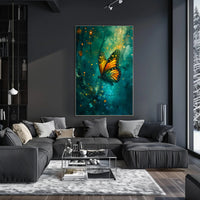 Enchanting Butterfly Scene in Fantasy or Mythology Poster