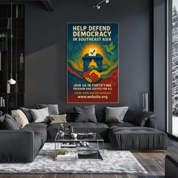 Defend Democracy in Southeast Asia Poster