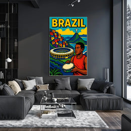 Vibrant Brazil Poster