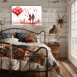 Love in the Cityscape Poster
