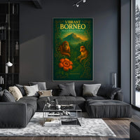 Vibrant Borneo Echoes of Malaysias Wilderness Poster