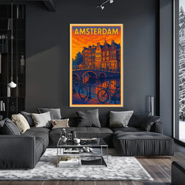 Amsterdam Evening Glow Poster