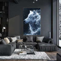 Majestic Winter Wolf Poster