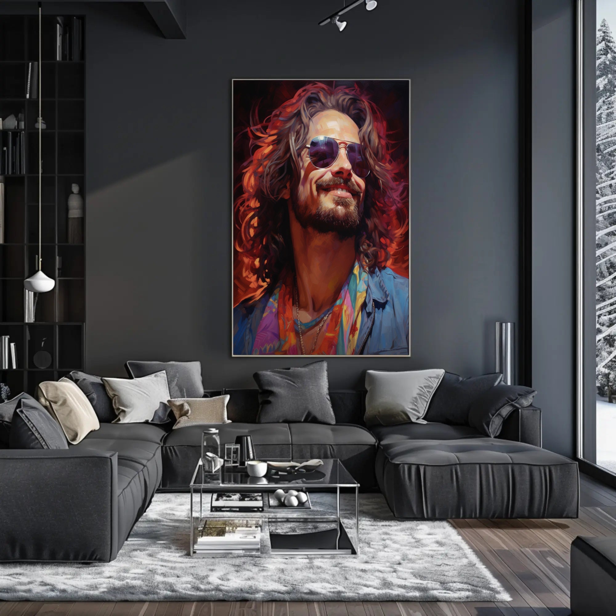 Vibrant Portrait Of A Free Spirit Poster PosterGoat