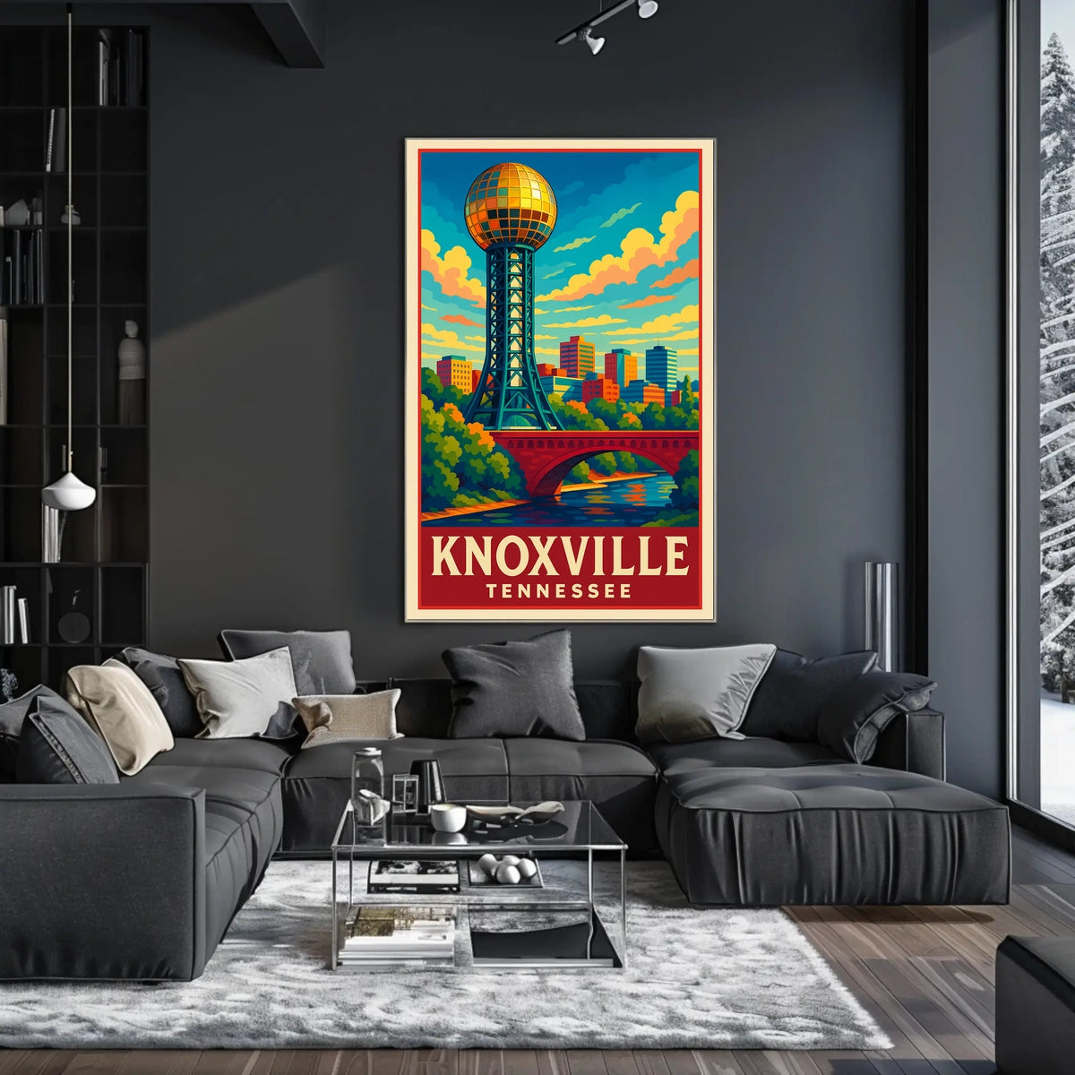 Knoxville, Tennessee A Vibrant Poster