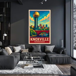 Knoxville, Tennessee A Vibrant Poster