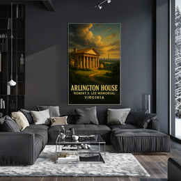 Arlington House Robert E. Lee Memorial Poster