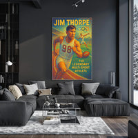 Jim Thorpe Iconic Multi-Sport Legend Poster