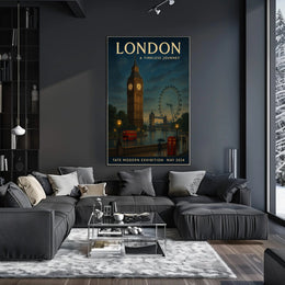 London's Iconic Cityscape Journey Through Time Urban Poster