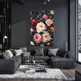 Floral Symphony: Botanical Elegance in Art Poster